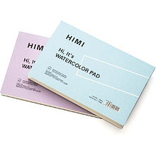 Блок-склейка бумаги для акварели "Himi", 14х21,5 см, 300 г/м2, 20 листов, фиолетовый