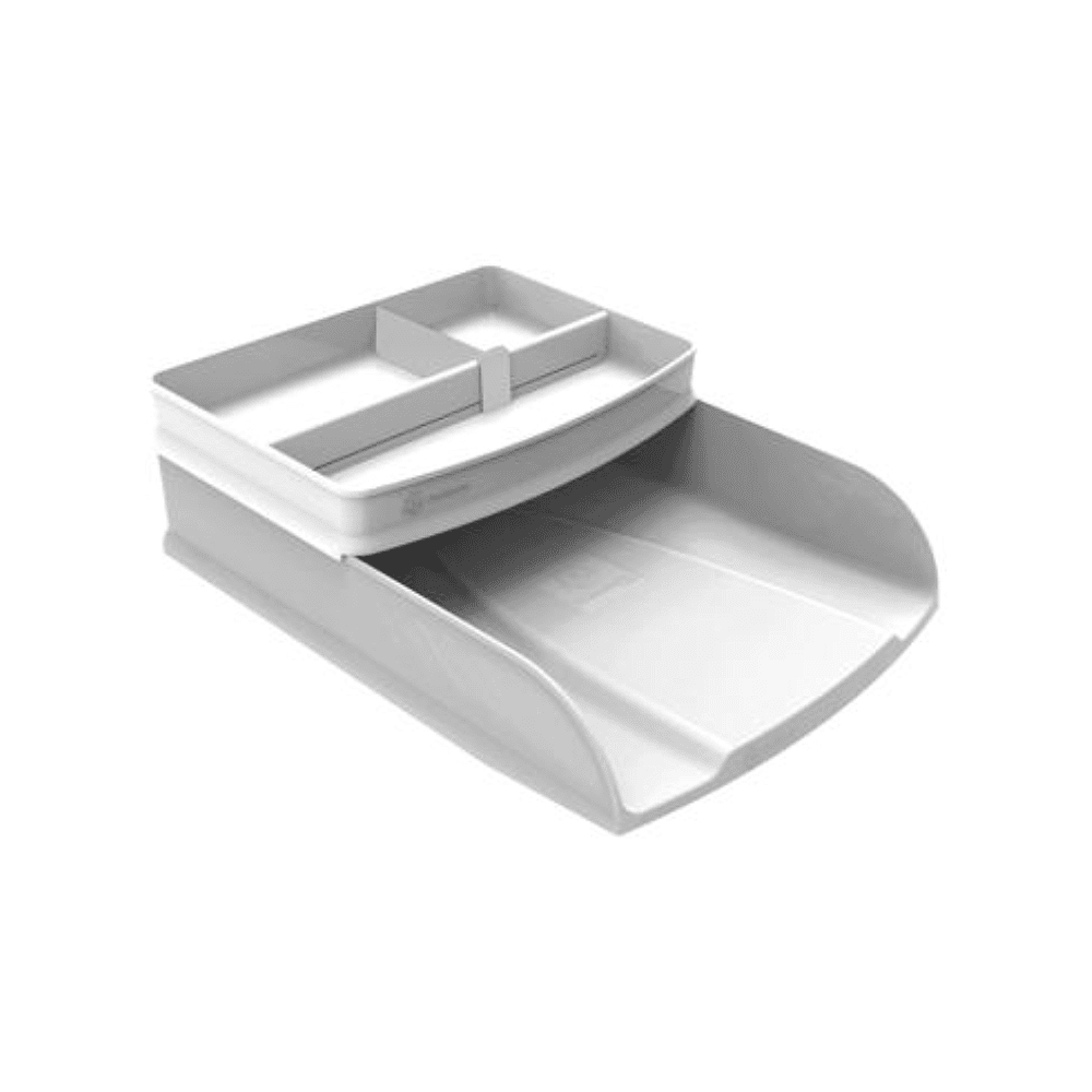 Подставка для канцелярских мелочей “Autentik”, 3 деления, белый - 3