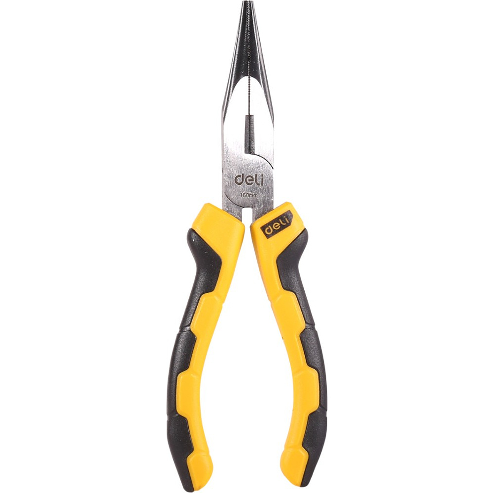 Длинногубцы Deli YS EDL2106, 160 мм, черный, желтый - 3