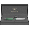 Ручка шариковая автоматическая Parker "Sonnet Essential SB K545", 0,7 мм, серебристый, зеленый, стерж. черный - 2