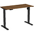 Стол с электроприводом WellDesk Light 1300x675х18 черный/дуб хантон темный (9116309+9178197)