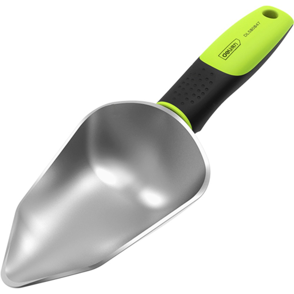 Набор садовых инструментов "Deli", 5 предметов (секатор, лопата 2 шт, грабли, щетка), зеленый, черный  - 2