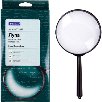 Лупа увеличительная "OfficeSpace", черный
