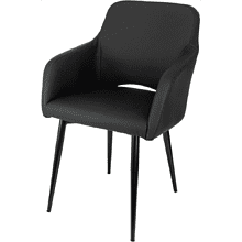 Кресло "Бюрократ CH-380F", экокожа, черный, каркас металл, корпус черный