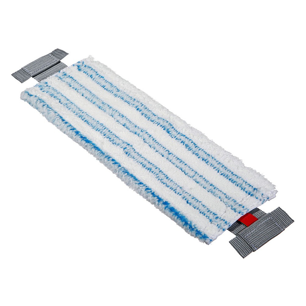 Насадка для плоской швабры 40х11 см, микроволокно, с полосами скольжения, язык T