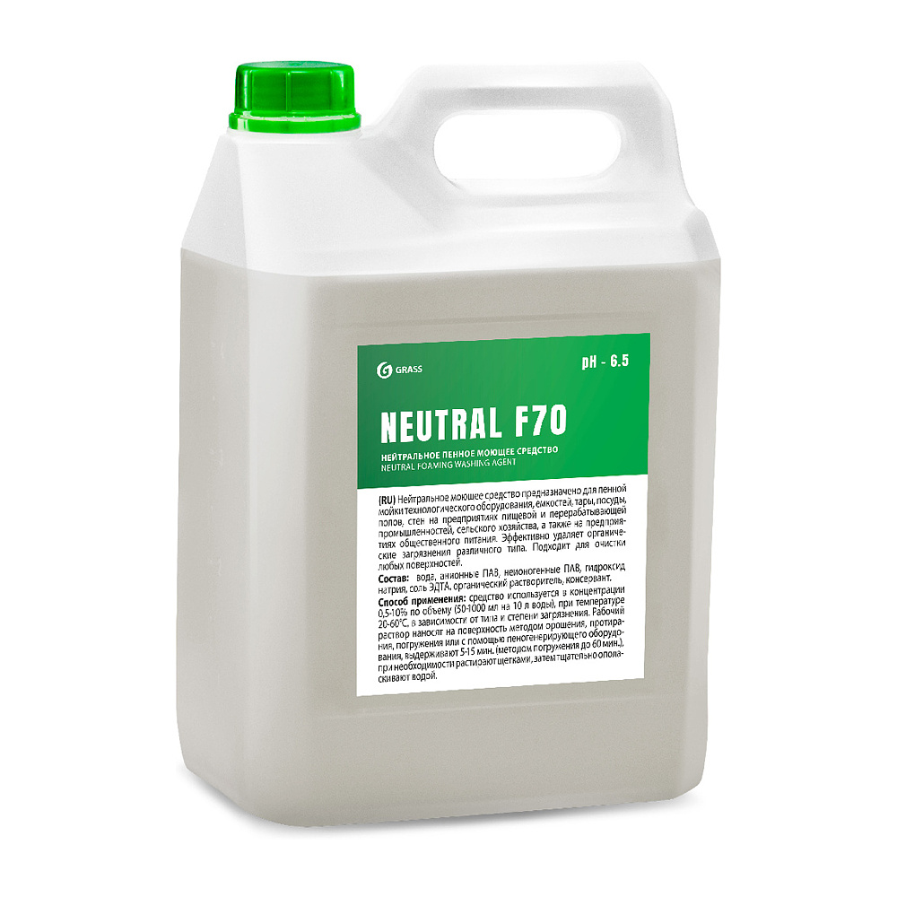 Средство моющее нейтральное пенное "Neutral F70", 5 л