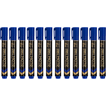 Маркер перманентный "MATE U102", синий - 3