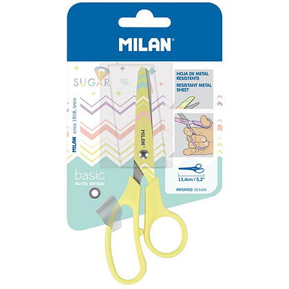 Ножницы "Basic Pastel", 13 см, желтый