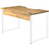 Стол компьютерный игровой Millwood Лофт Гонконг (ДТ-3), 1200x700 мм, дуб золотой крафт, белый