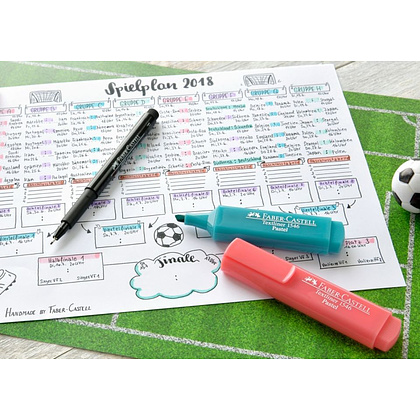 Маркер текстовый "Textliner" флуоресцентный, красный - 3