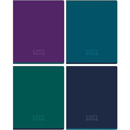 Тетрадь "Monocolor. Dark", А5, 48 листов, клетка, ассорти