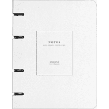 Тетрадь "Notes", A5, 80 листов, клетка, на кольцах, белый