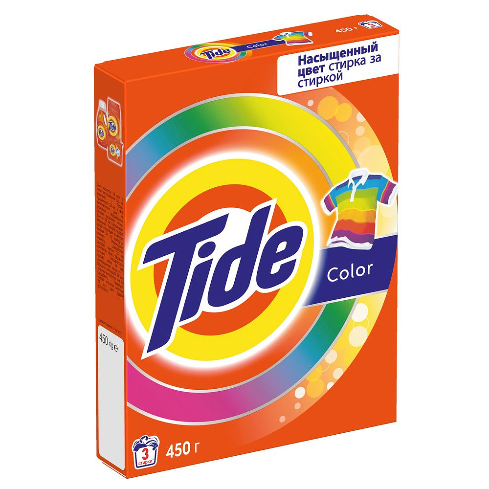 Порошок стиральный Tide "Color", 450 г, автомат