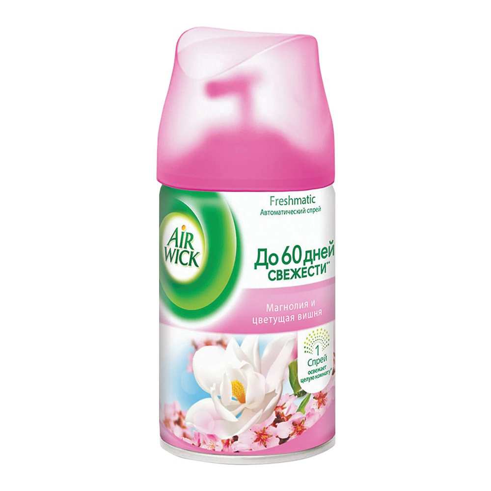 Освежитель воздуха Air Wick FreshMatic, сменные аэрозольные баллоны, розовая магнолия и цветущая вишня, 250 мл - 4