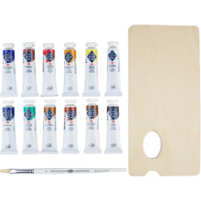 Краски масляные "Мастер Класс", 12 цветов, 18 мл, подарочная упаковка