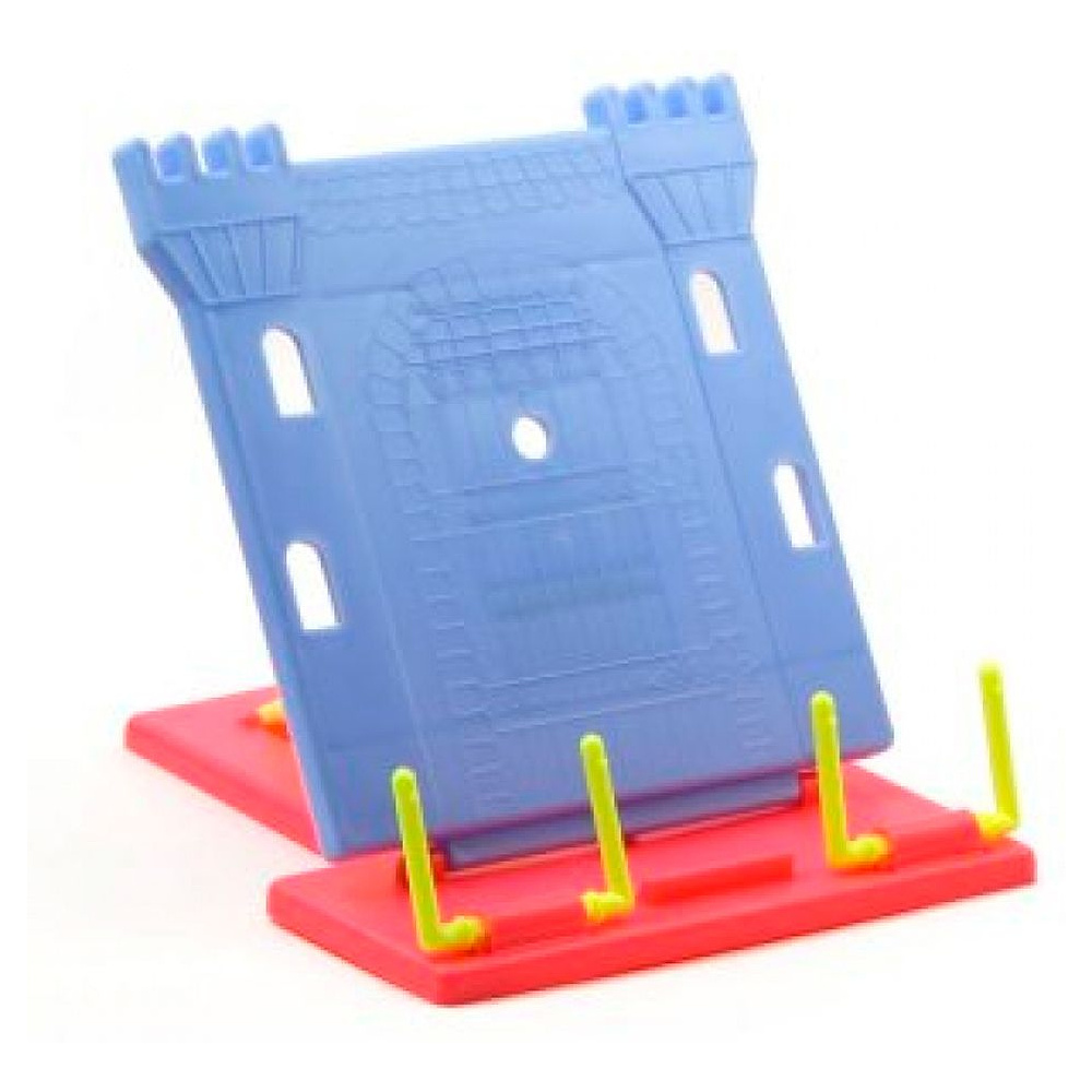 Подставка для книг "Замок", красный, фиолетовый