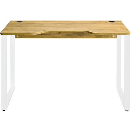 Стол компьютерный игровой Millwood Лофт Гонконг (ДТ-3), 1200x700 мм, дуб золотой крафт, белый - 4