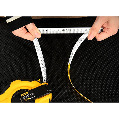 Рулетка "Deli 9920", 20 м, желтый, черный - 2