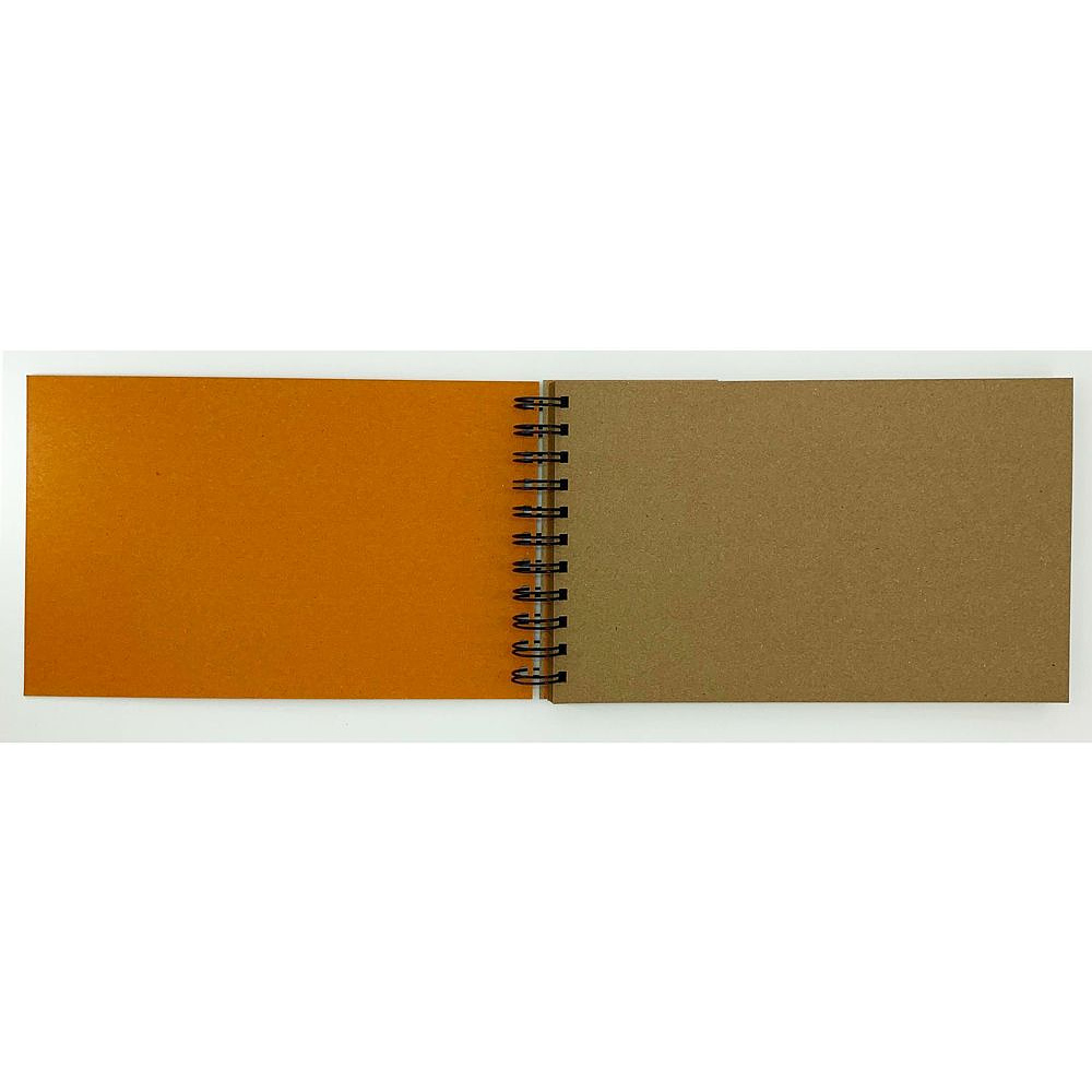 Скетчбук "Kraft", 14.5x24 см, 140 г/м2, 40 листов, оранжевый - 4