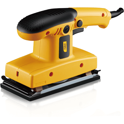 Шлифмашина плоскошлифовальная Deli YS EDL-SG180-E2 сетевая, 220 В, 50 Гц, 93х185 мм, 300 Вт, коробка, желтая