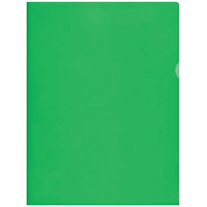 Папка-уголок "Inter-folia", A4, 115 мк, зеленый