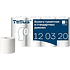 Бумага туалетная Tellus Премиум TP4, 8 рулонов, 23 м, 2 слоя