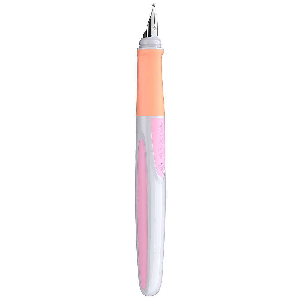 Ручка перьевая "Schneider Ray", M, белый, розовый, патрон синий - 3