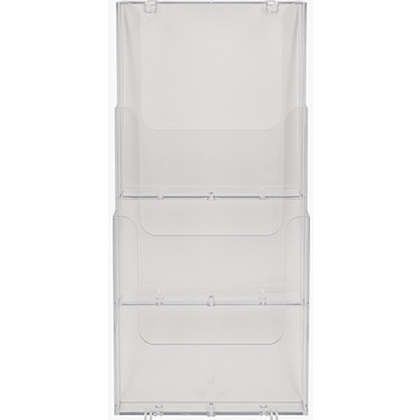 Модуль настенный "Exacompta", 3 отделения, вертикальный, прозрачный - 3