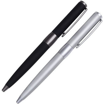 Ручка шариковая автоматическая "Senator Image Black Line", 1.0 мм, черный, стерж. синий - 2