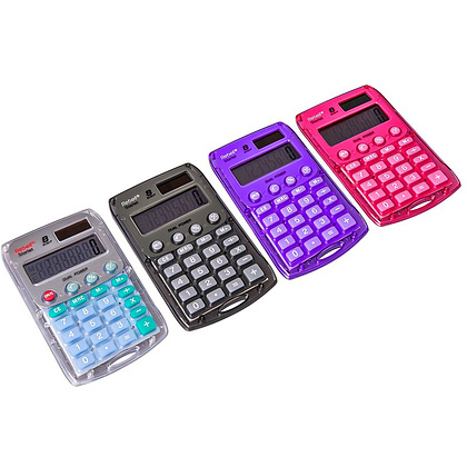 Калькулятор карманный Rebell "StarletP BX", 8-разрядный, розовый - 5