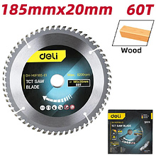 Диск пильный Deli YS EDH-MJP185-E1, 185x20 мм, 60Т