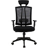 Кресло для руководителя EVERPROF "Grant", сетчатая ткань, пластик, черный - 2