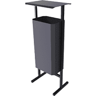 Урна уличная для мусора СТАНДАРТ, 50 л, металл, серый