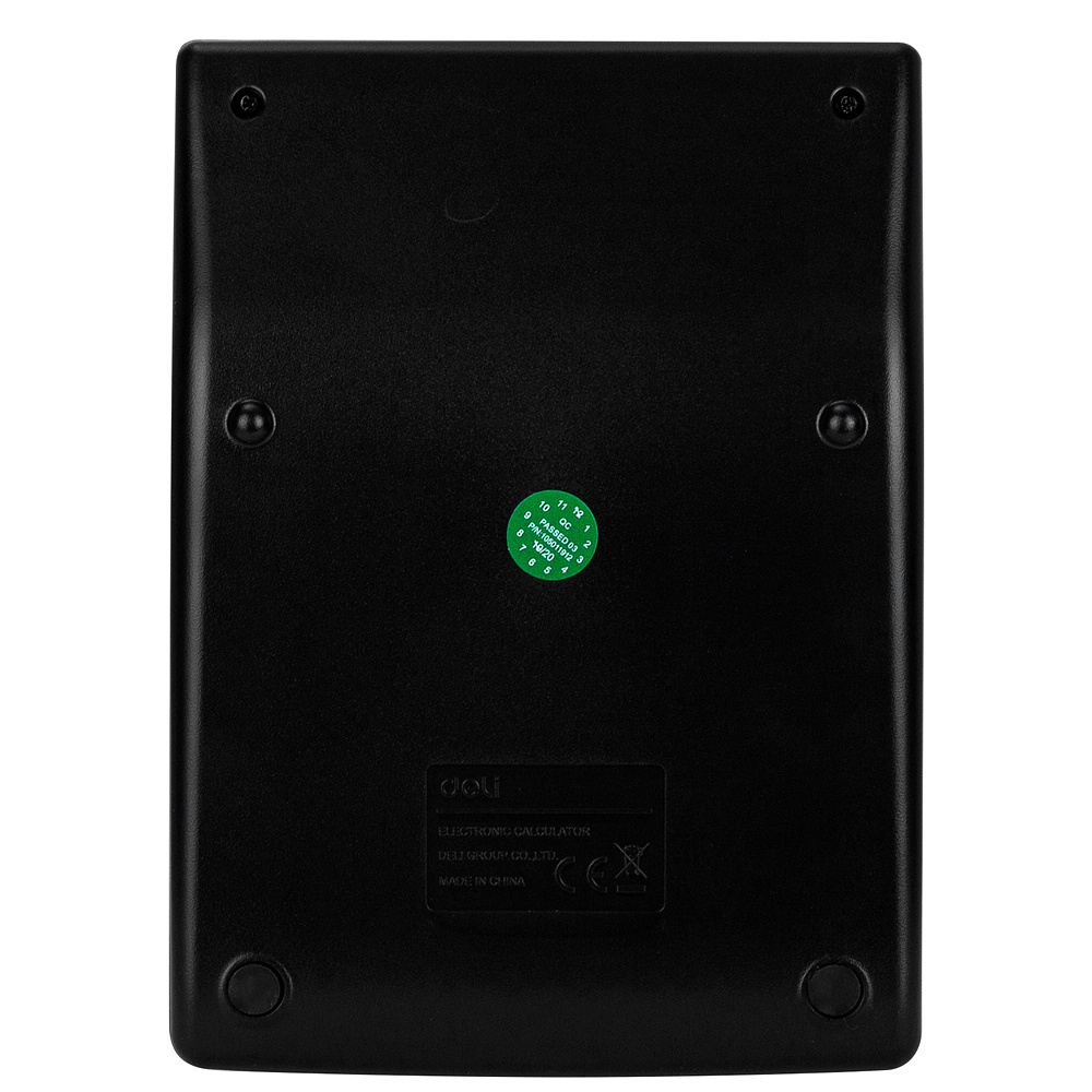 Калькулятор настольный Deli Core "1519A", 12-разрядный, черный - 4