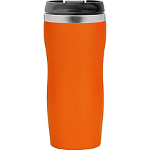 Кружка термическая "Mony Steel", металл, 350 мл, оранжевый, черный