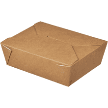 Контейнер бумажный, 950 мл, Fold Box, 170/135х155/120х50, 40 шт, крафт