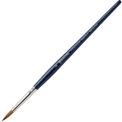 Кисть "Escoda Chronos", микс, круглая, на короткой ручке, № 8