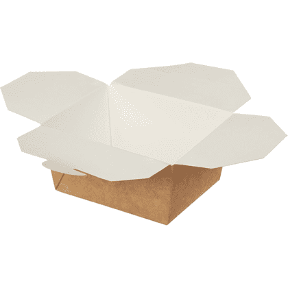 Контейнер бумажный, 600 мл, Fold Box, 130/110х110/90х65, 50 шт, крафт