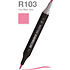 Маркер перманентный двусторонний "Sketchmarker Brush", R103 йорк Пинк
