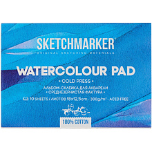 Блок бумаги для акварели "Sketchmarker", А5