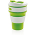 Кружка термическая "P432.607", силикон, полипропилен, 350 мл, зеленый, белый