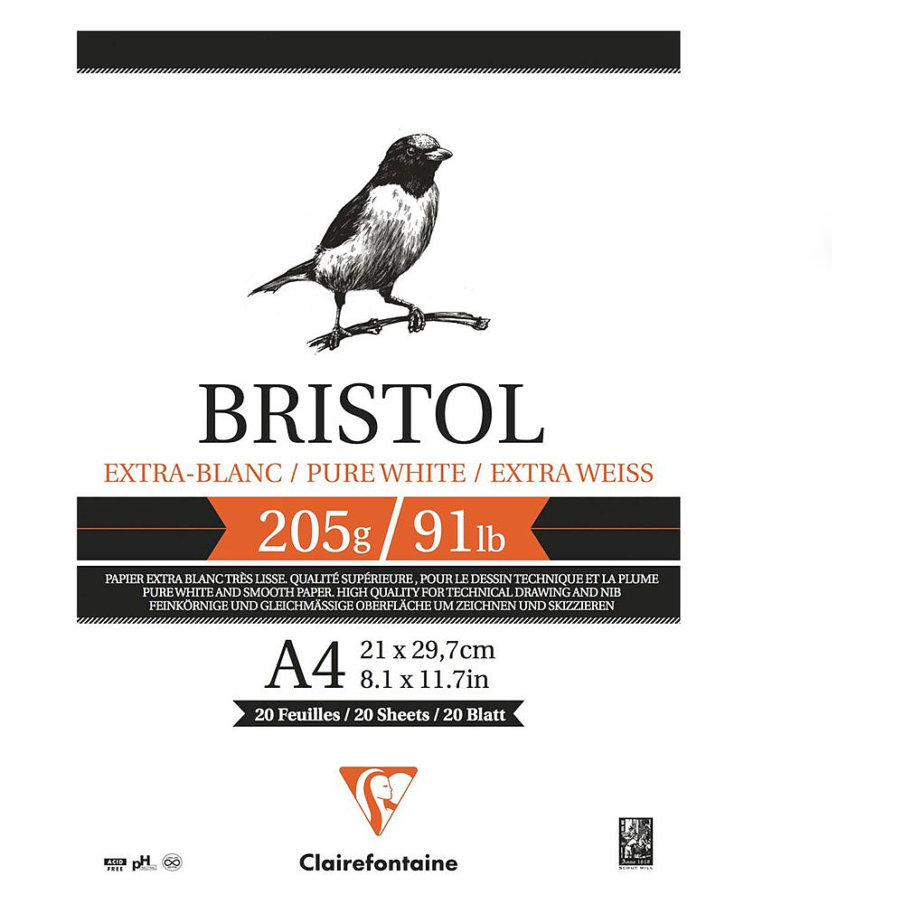 Блок-склейка "Bristol", А4, 205 г/м2, 20 листов