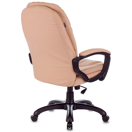 Кресло для руководителя "Бюрократ CH-868YAXSN", кожзам, пластик, бежевый - 4