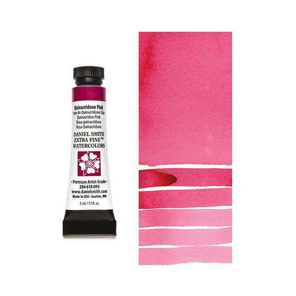 Краски акварельные "Daniel Smith", хинакридон розовый, 5 мл, туба