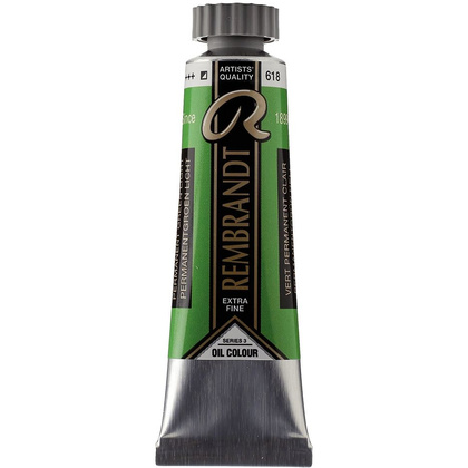 Краски масляные "Rembrandt", 618 зеленый светлый прочный, 15 мл, туба