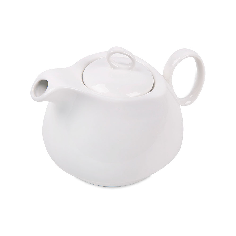 Набор чайный "Мила", фарфор, коричневый, белый - 2