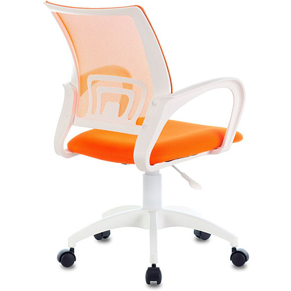 Кресло Бюрократ "CH-W695NLT", пластик, ткань, оранжевый TW-38-3 TW-96-1  - 4