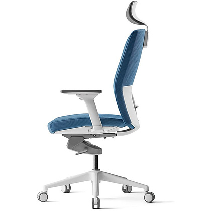 Кресло для руководителя BESTUHL "J2", ткань, пластик, голубой  - 3