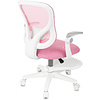 Кресло детское Бюрократ Burokids 3, сетка, ткань, пластик, корпус белый, подставка для ног, розовый - 9