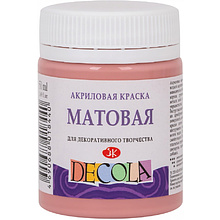 Краска акриловая матовая "Декола", 371 пыльная роза, 50 мл., банка